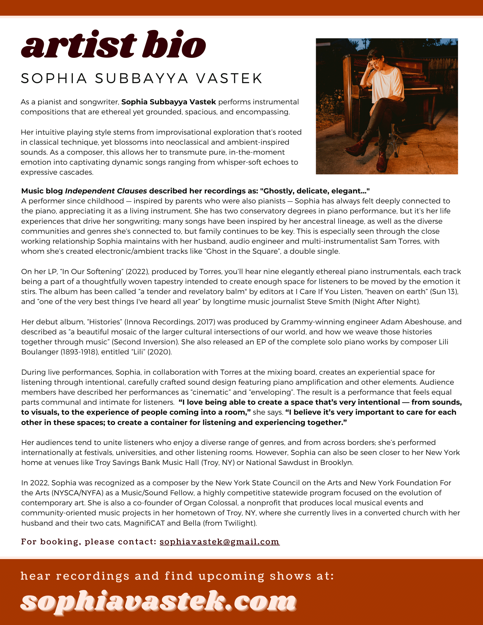 Artist Bio - Musician Copywriting